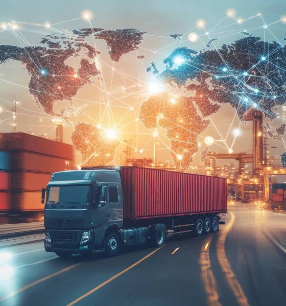 Global business logistics importing and exporting cargo containers at industrial ports and beyond Global business logistics importing and exporting cargo containers at industrial ports and beyond